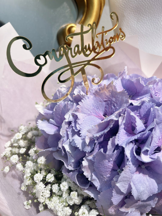 Amethyst |進口繡球滿天星鮮花束