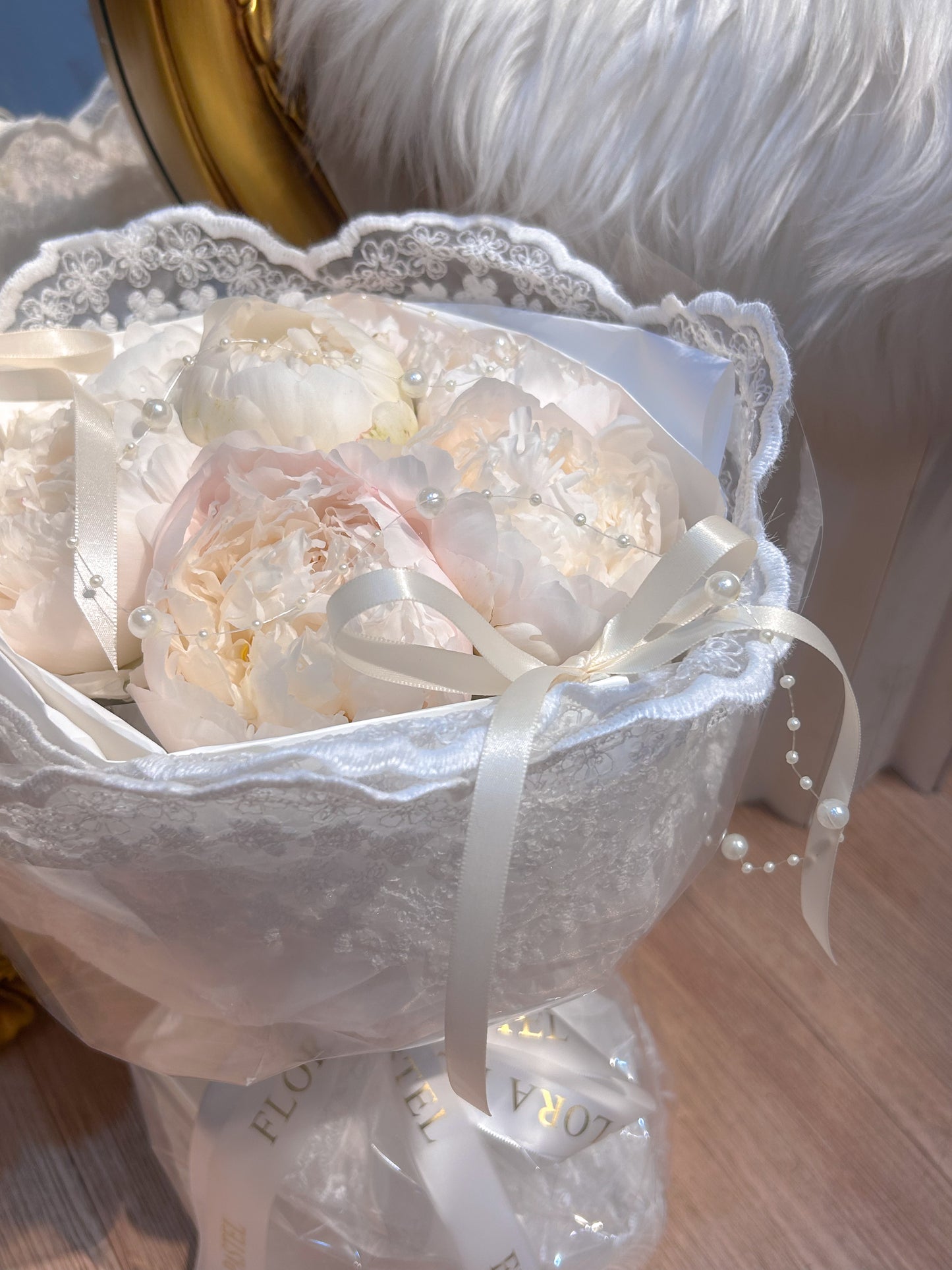 Lacey peony|7朵進口芍藥鮮花束