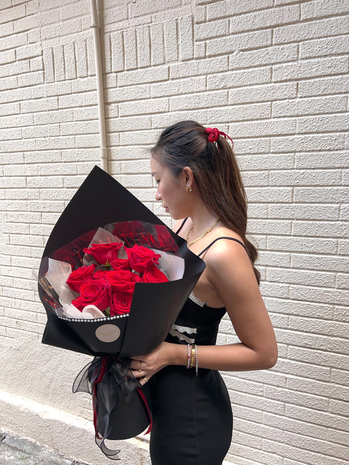 Santa’s gift|11朵進口紅玫鮮花束