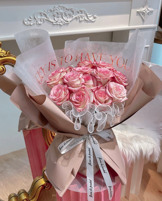 Love letter|13朵進口漸層玫瑰鮮花束