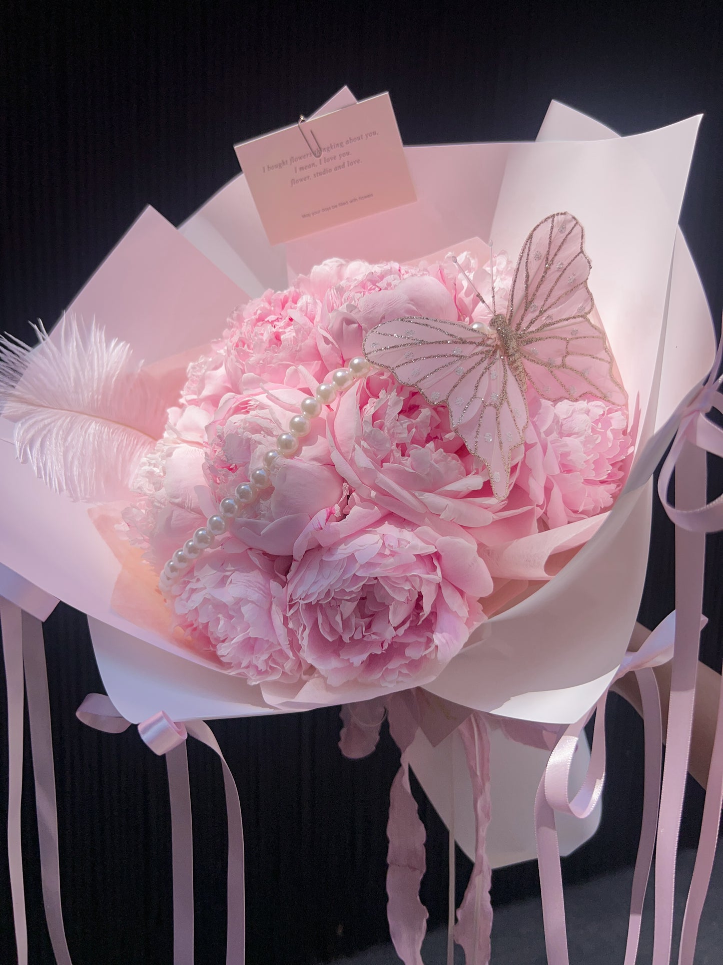 My dream peony|12朵進口粉色芍藥鮮花束