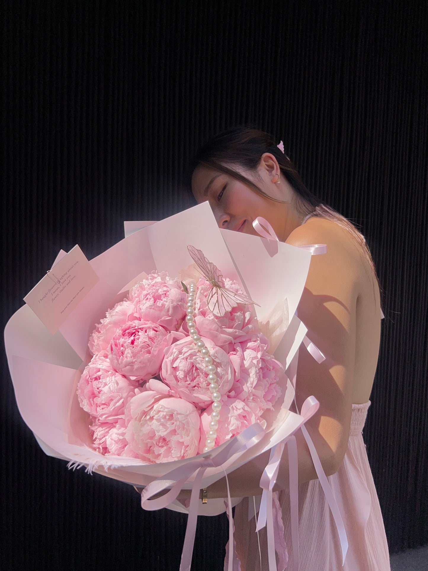 My dream peony|12朵進口粉色芍藥鮮花束