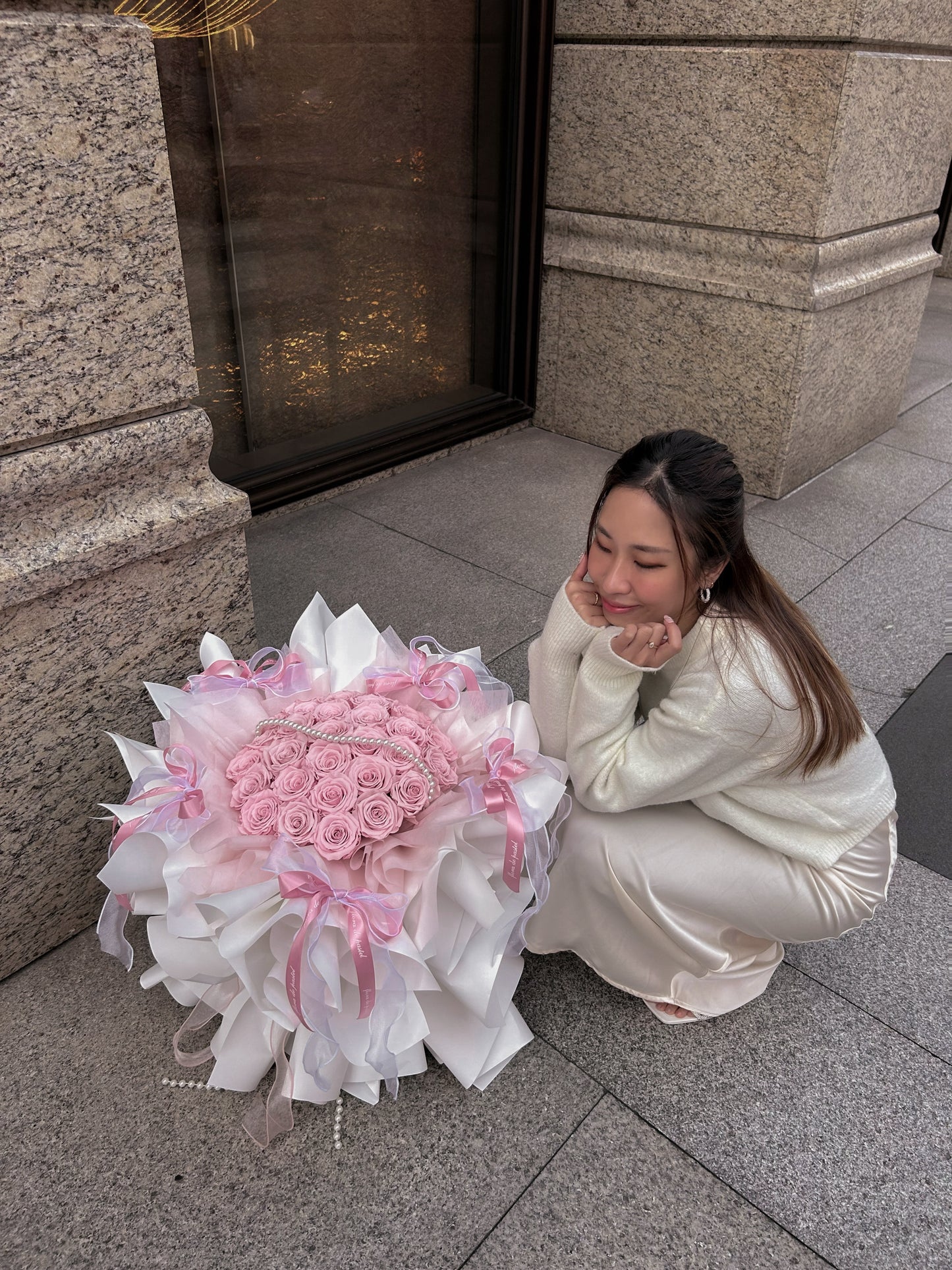 White Swan|白天鵝芭蕾風永生花束