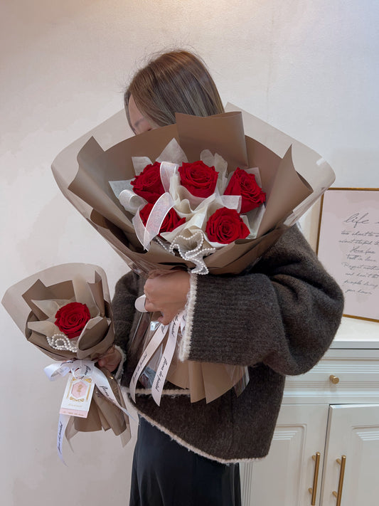 Mocha Mousse|摩卡慕斯永生花束