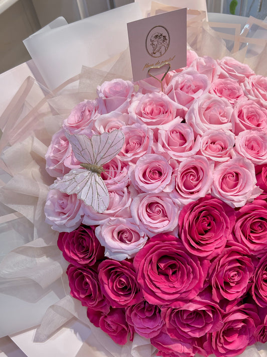 Love is eternal|52朵進口玫瑰抱抱桶