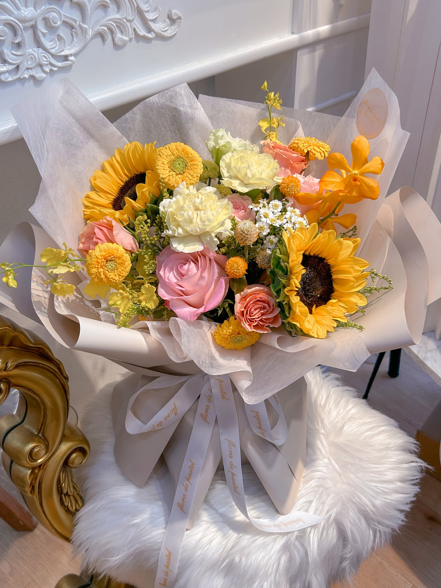 Omakase 花藝師搭配|混搭自然風鮮花束