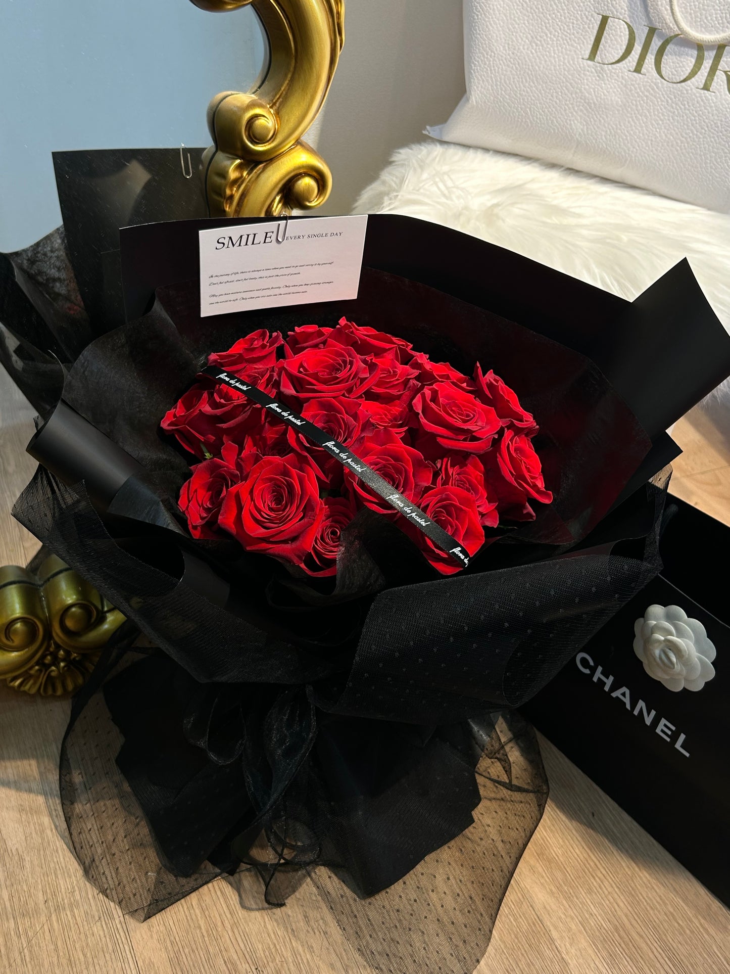 La Queen |17朵進口紅玫瑰鮮花束