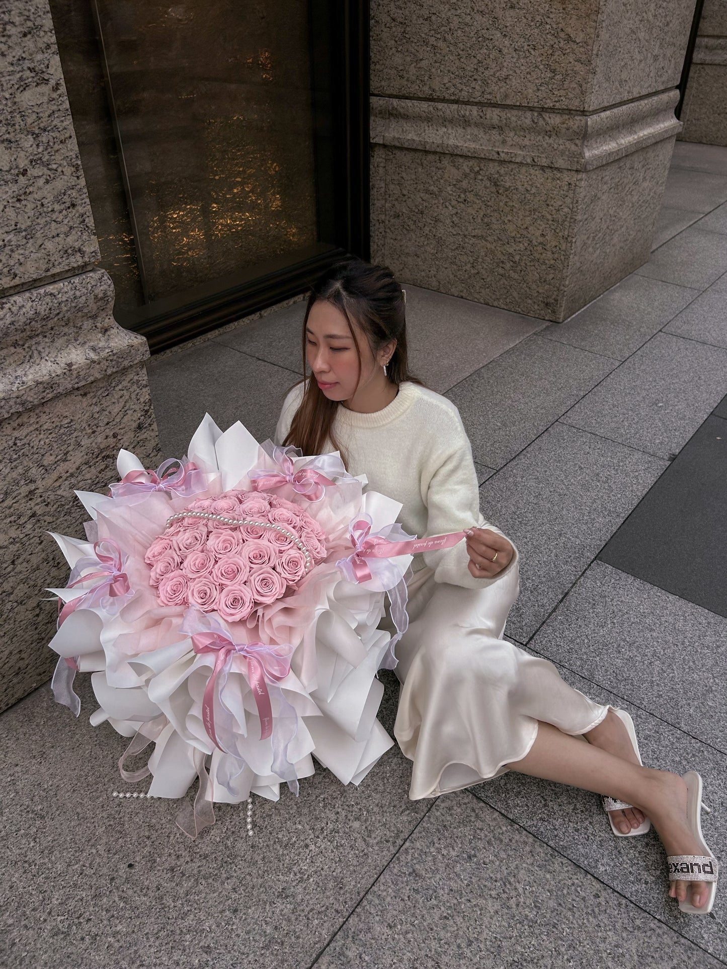 White Swan|白天鵝芭蕾風永生花束