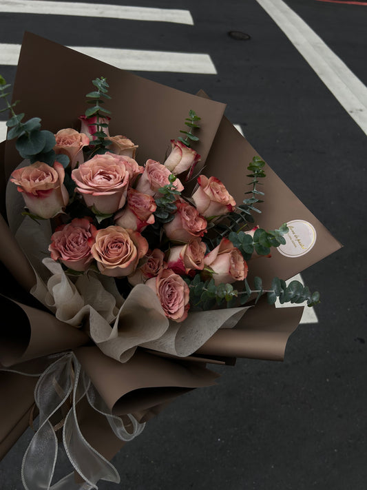 Maillard |美拉德卡布奇諾玫瑰鮮花束