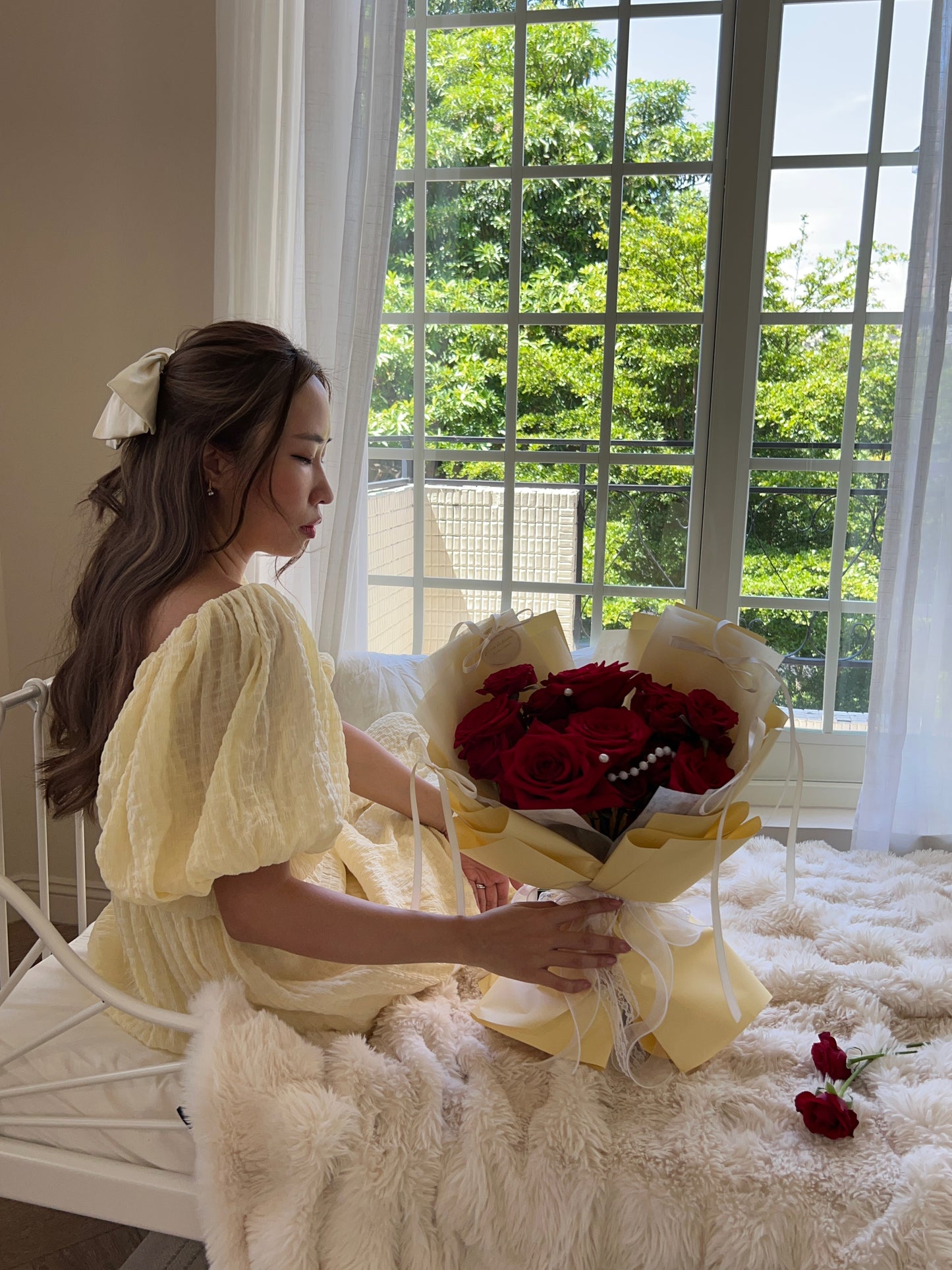 Beauty and the beast|法式芭蕾風玫瑰鮮花束