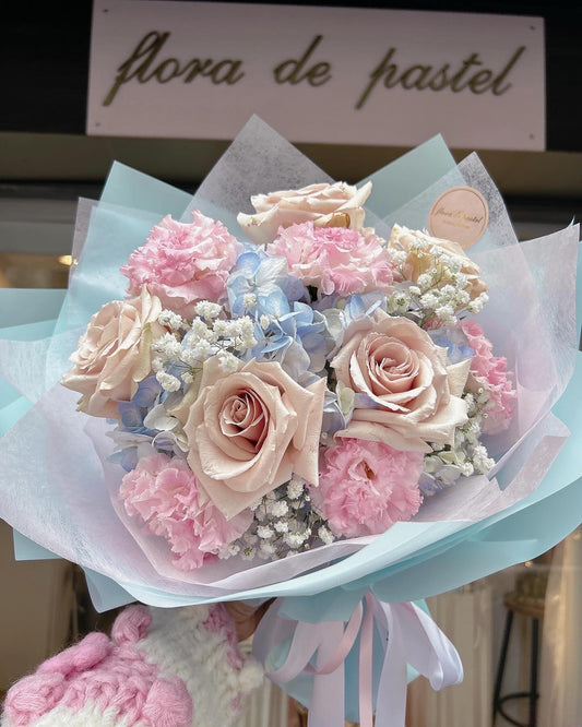 My Sweetheart |玫瑰繡球鮮花束