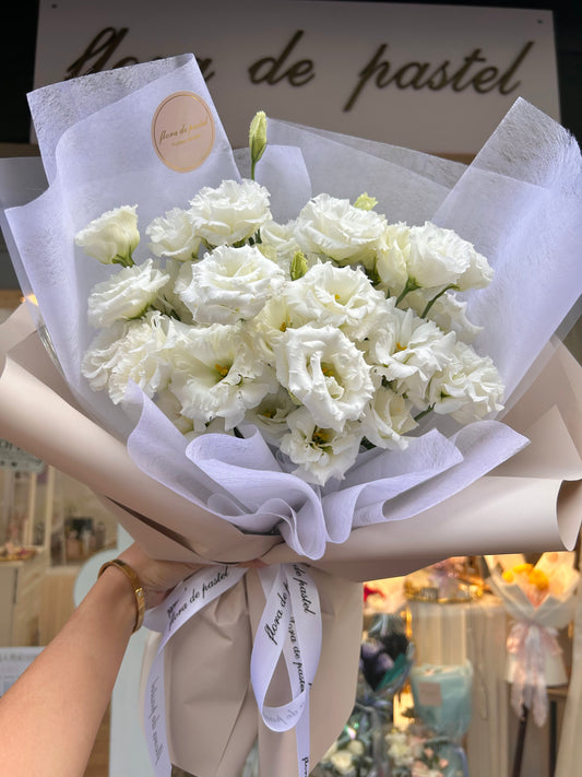 Pure White | 白桔梗鮮花束