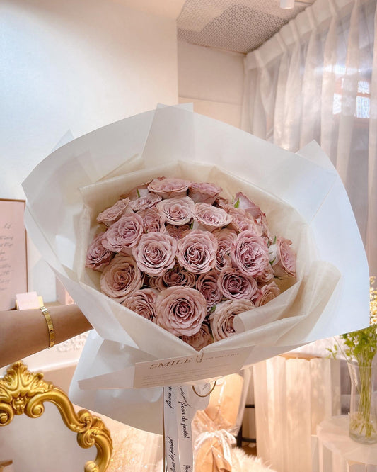 A cup of Cappuccino |33朵卡布奇諾玫瑰鮮花束