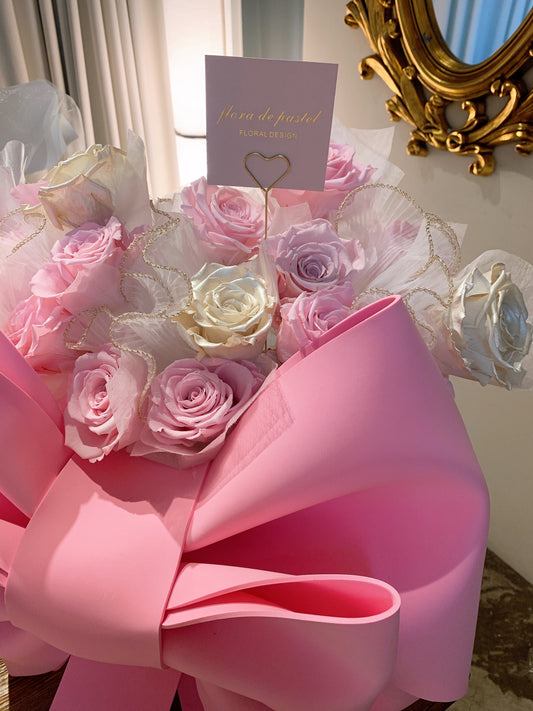 Fairy Bow bloom box | 巨蝴蝶結厄瓜多永生花抱抱桶