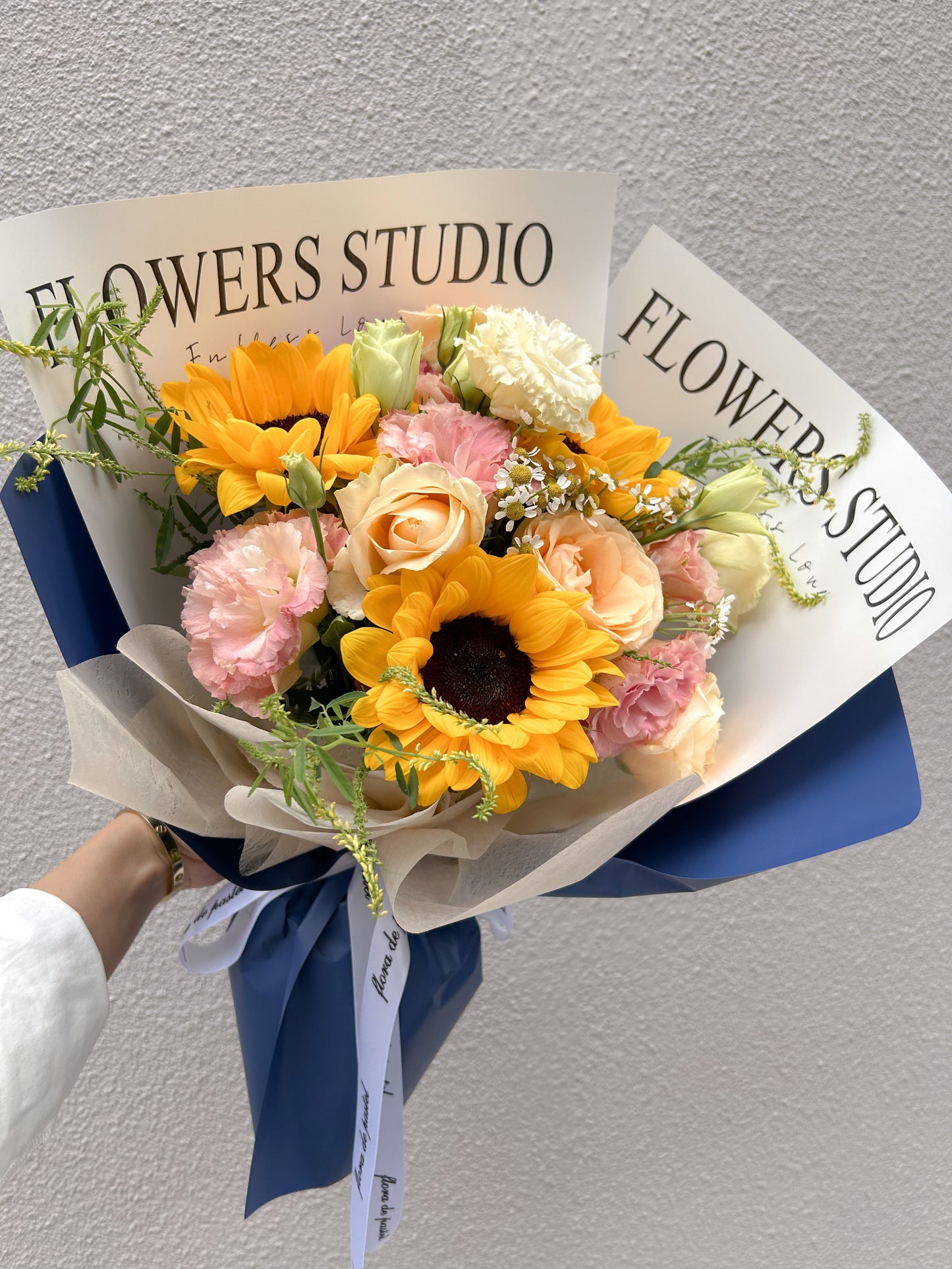 Sunflower |向日葵混搭大鮮花束(藍)