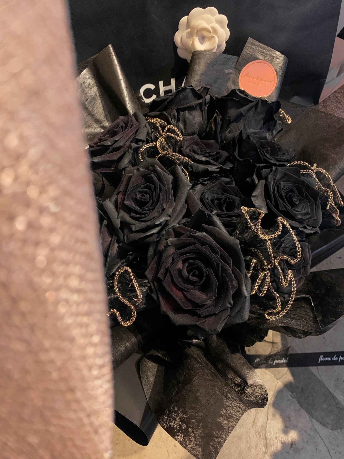Black Queen |進口黑玫瑰鮮花束 |13朵