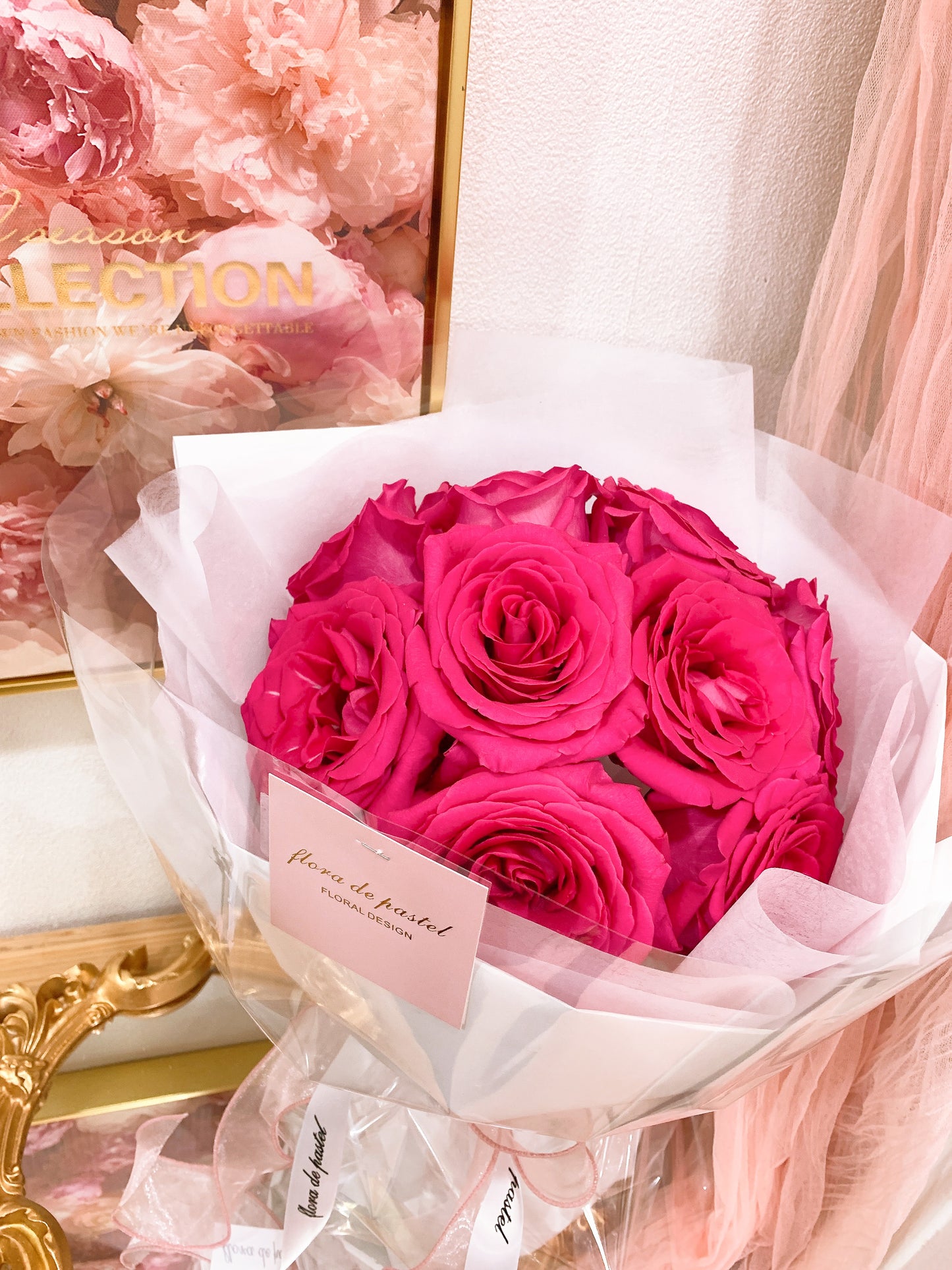 Flora de Pastel 花蘿|Afternoon With you 午後的香氣俄羅斯玫瑰花束