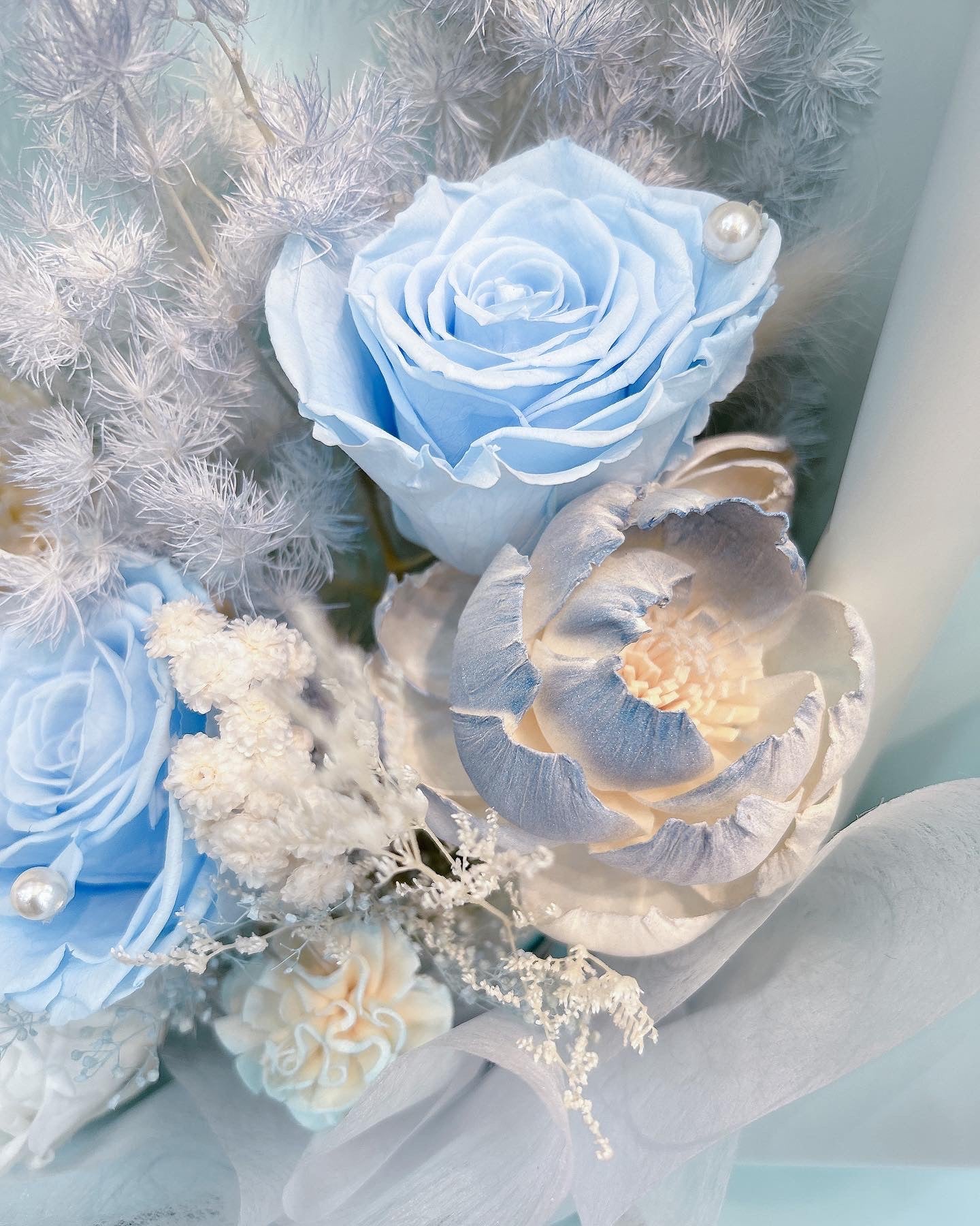 Frozen | 冰雪皇后永生花束