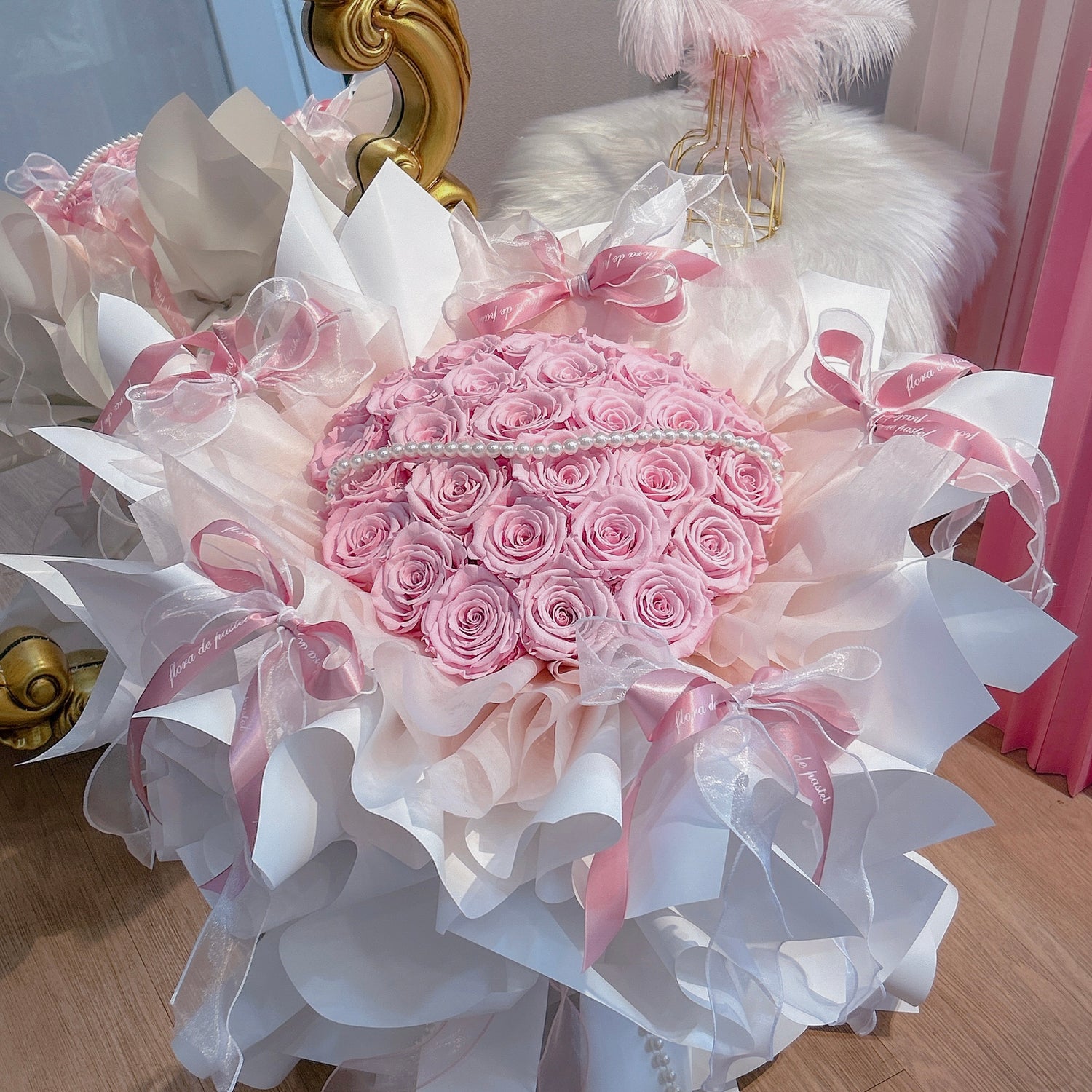 芭蕾風🩰 情人節永生玫瑰花束