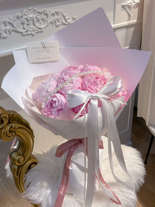 Sweet peony｜進口粉色芍藥鮮花束