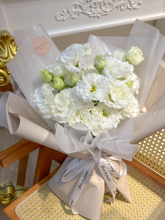 Pure White | 白桔梗鮮花束