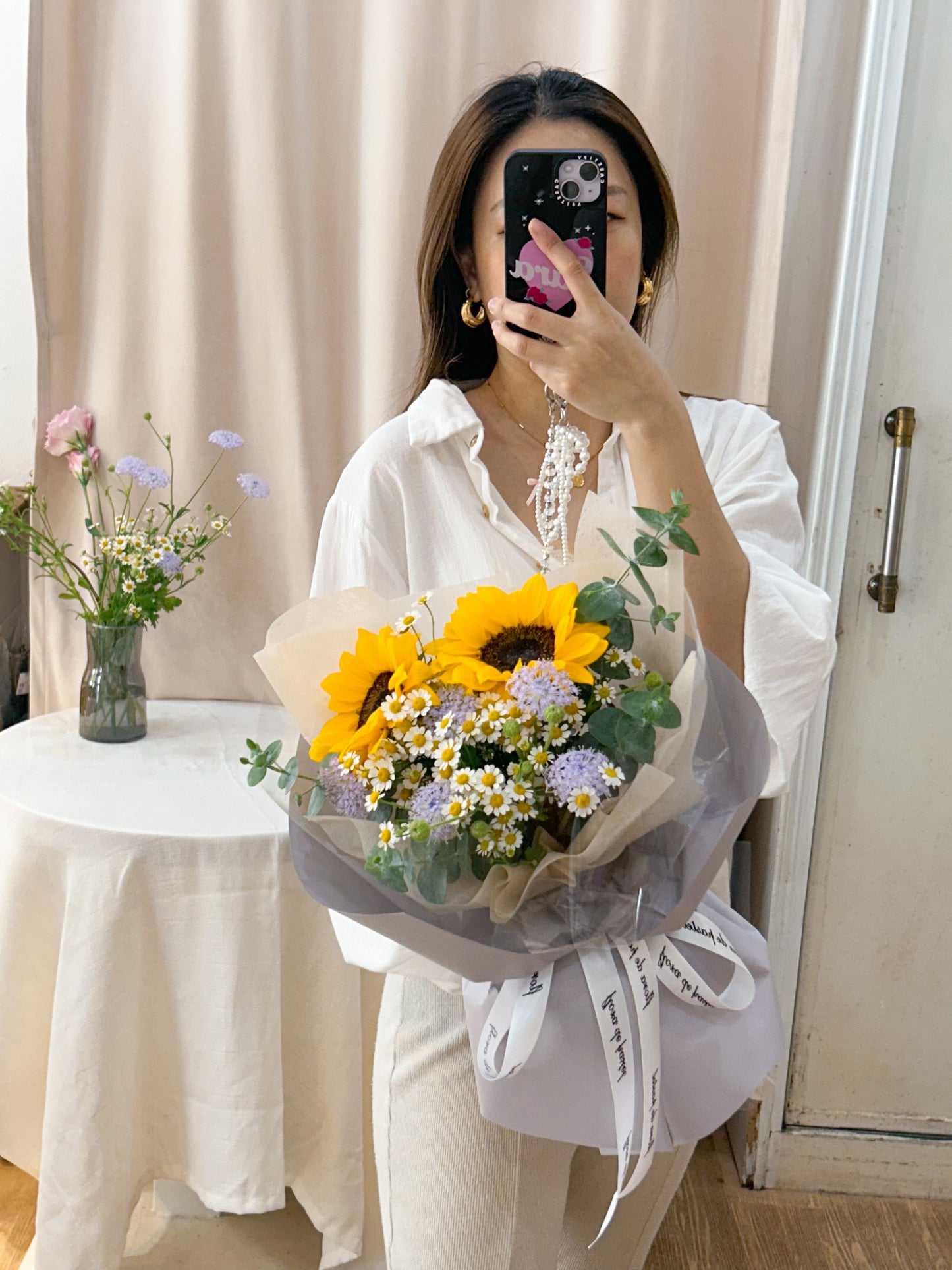 So proud｜莫蘭迪向日葵鮮花束