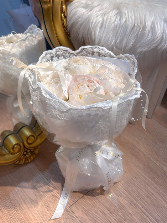 Lacey peony｜7朵進口芍藥鮮花束