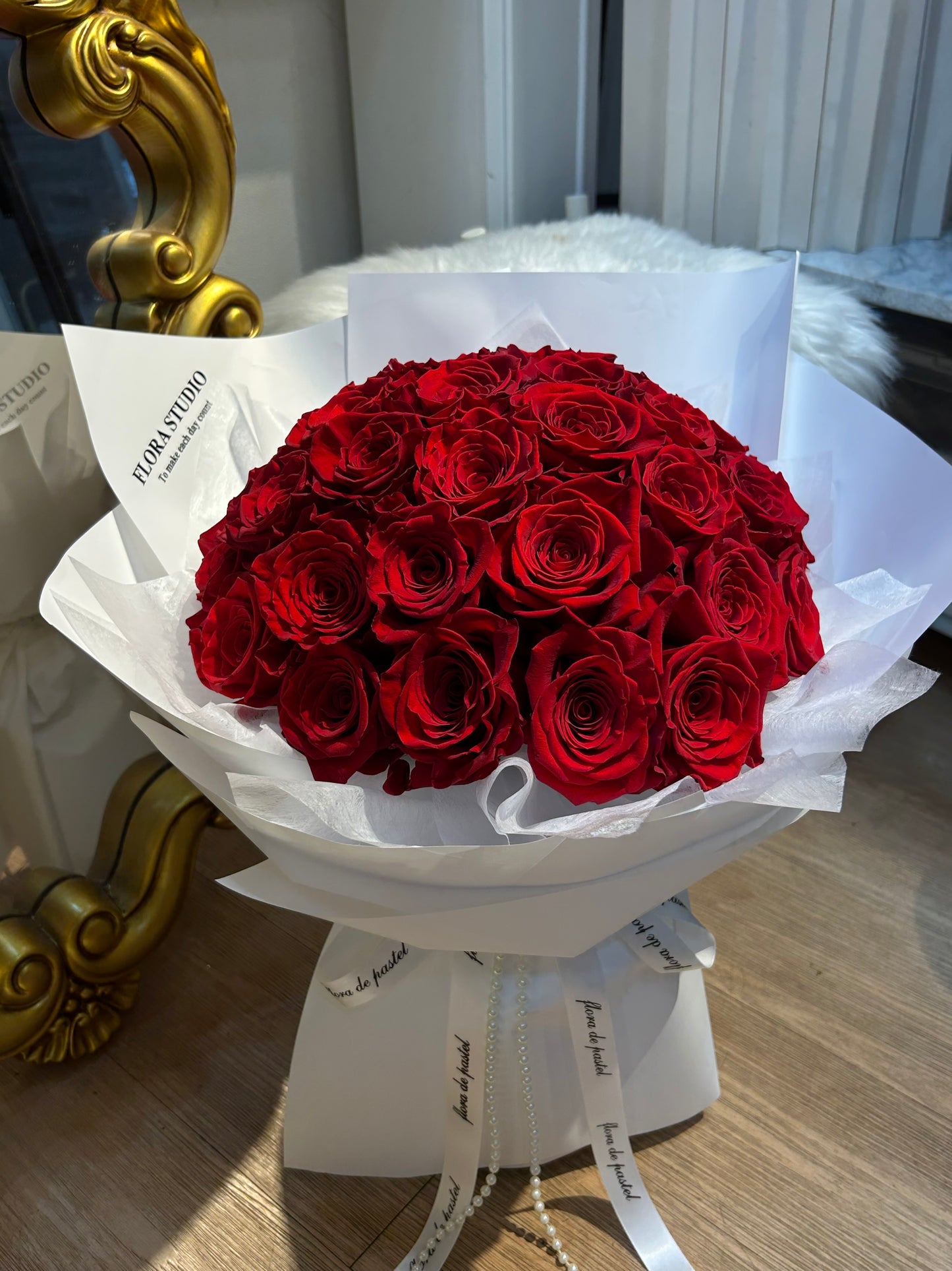 Forever Love｜36朵進口紅玫鮮花束