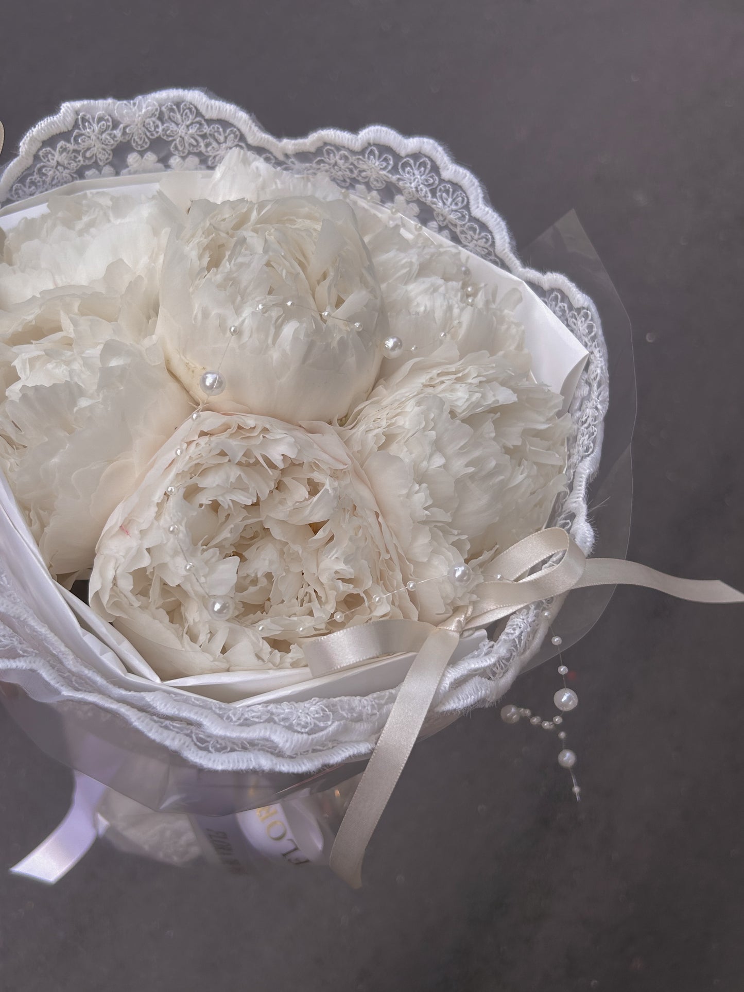 Lacey peony｜7朵進口芍藥鮮花束
