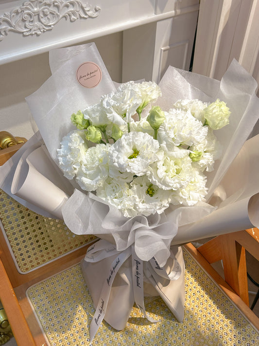 Pure White | 白桔梗鮮花束