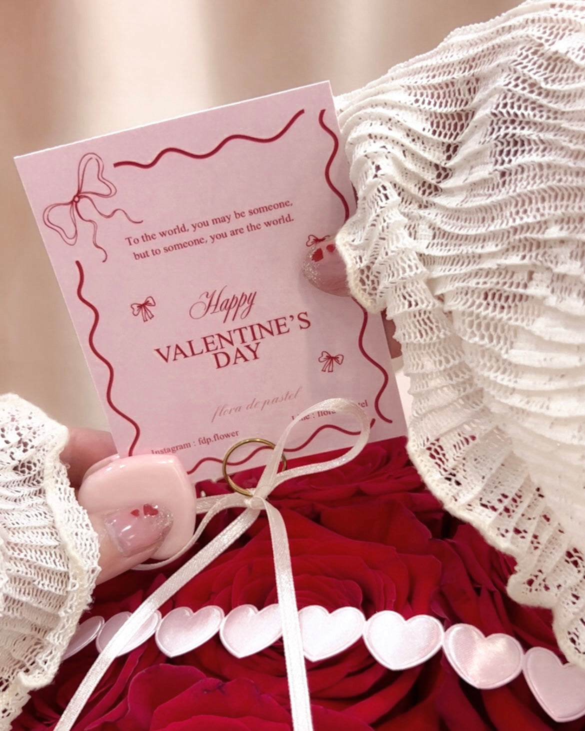 Velvet Romance｜進口紅玫鮮花束