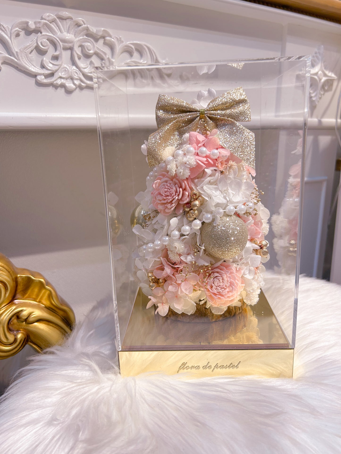 Maccarone｜雪之馬卡龍永生花聖誕樹