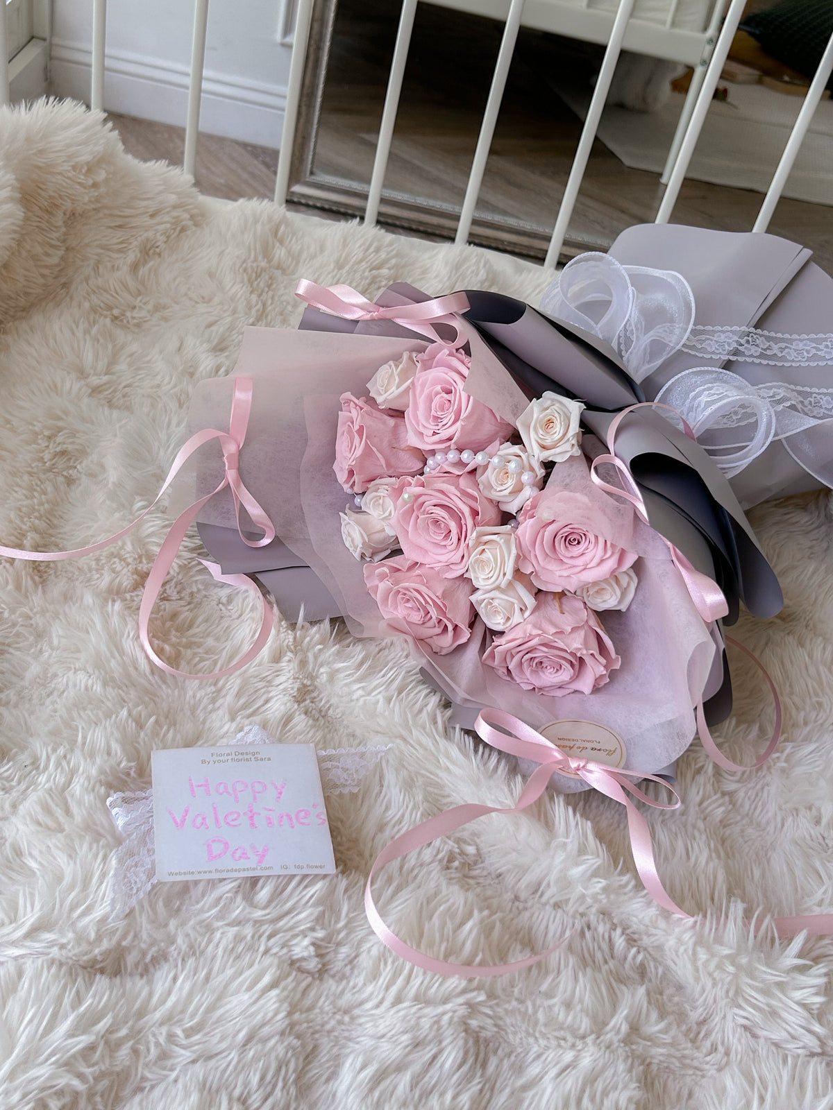 As sweet as you | 藍莓慕絲芭蕾風永生花束