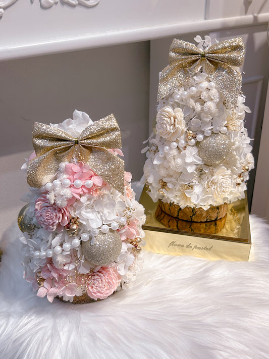 Blanc Élégance｜金雪小頌永生花聖誕樹