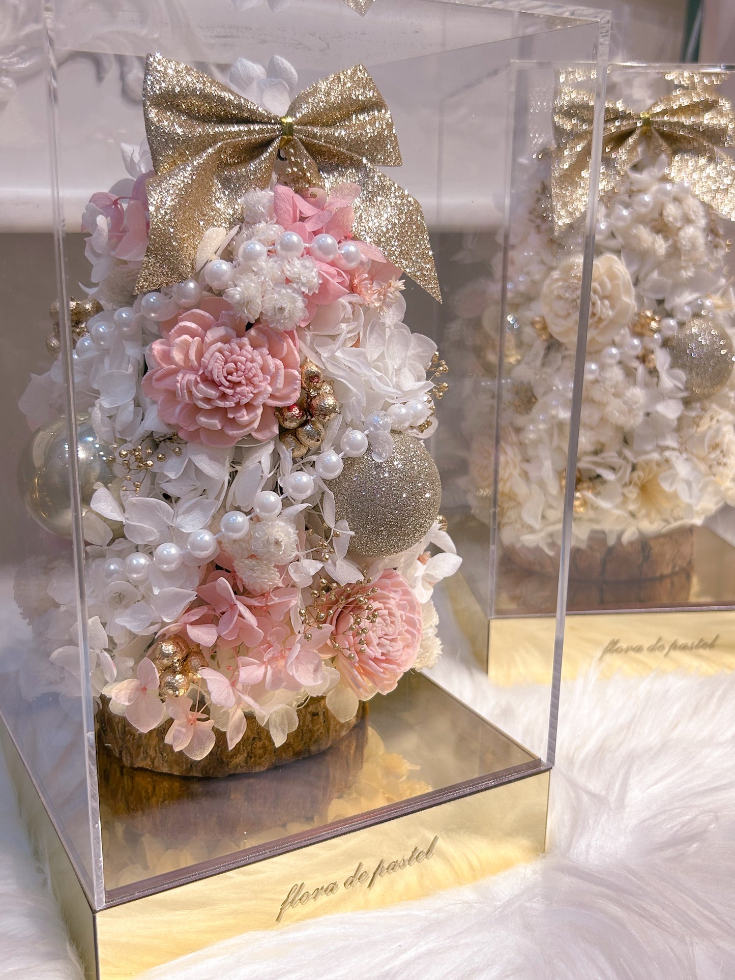 Maccarone｜雪之馬卡龍永生花聖誕樹