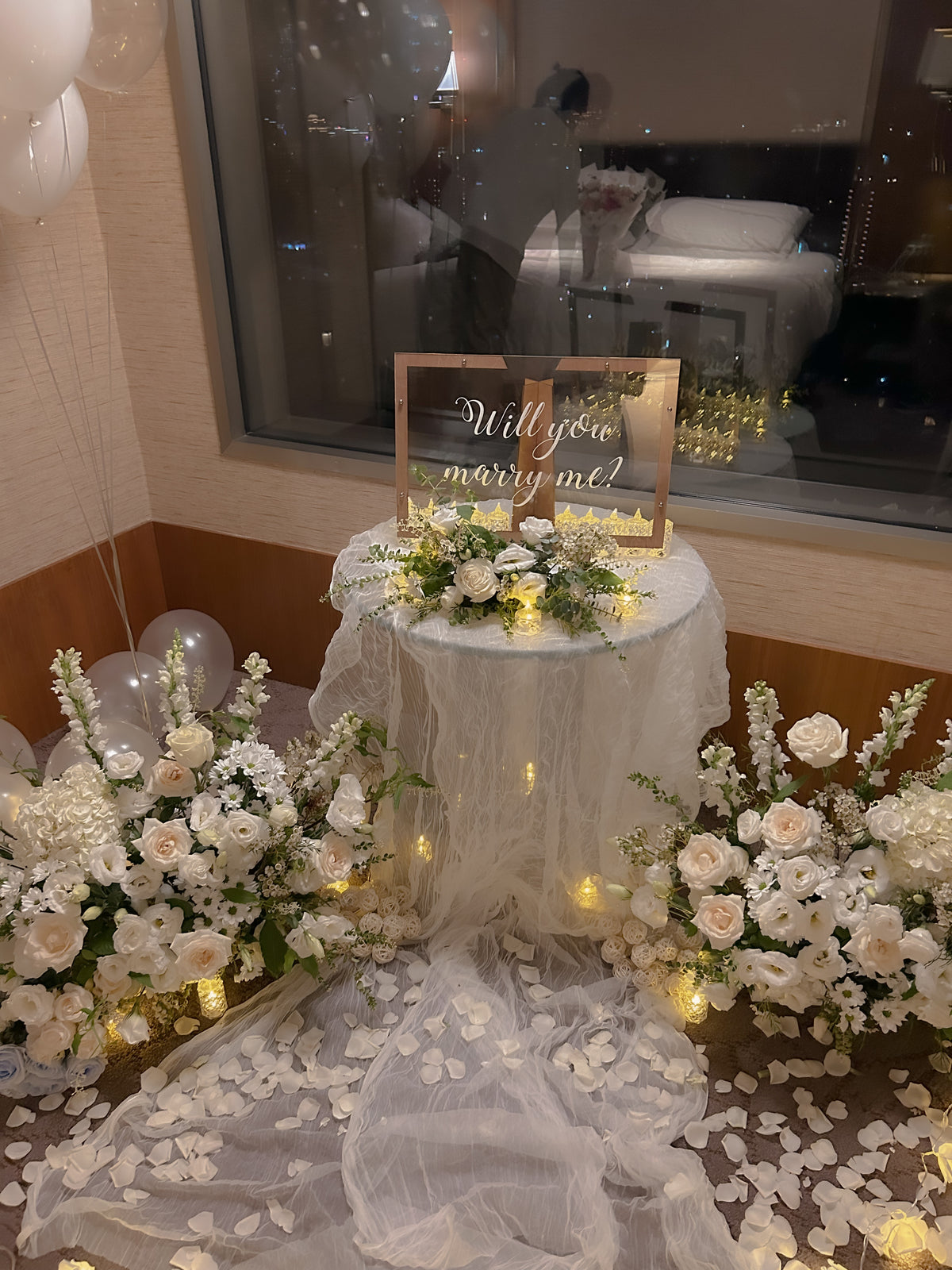 台北飯店-求婚花藝佈置