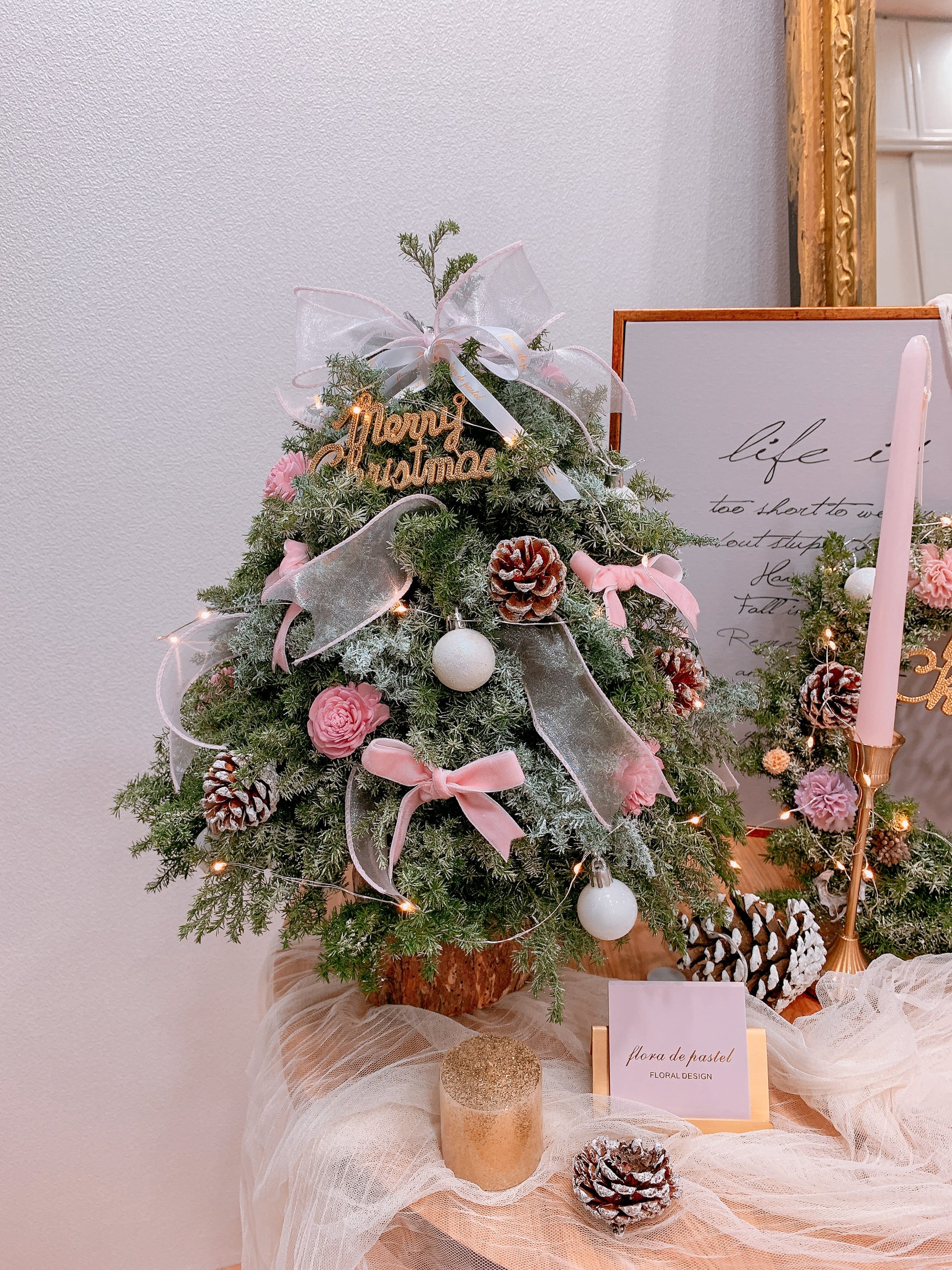 睡公主飄雪永生聖誕樹