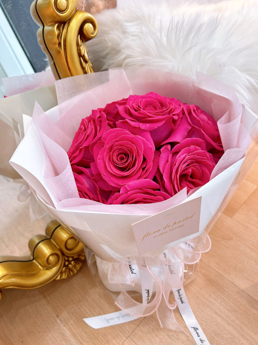 Afternoon With you｜午後的香氣俄羅斯玫瑰花束