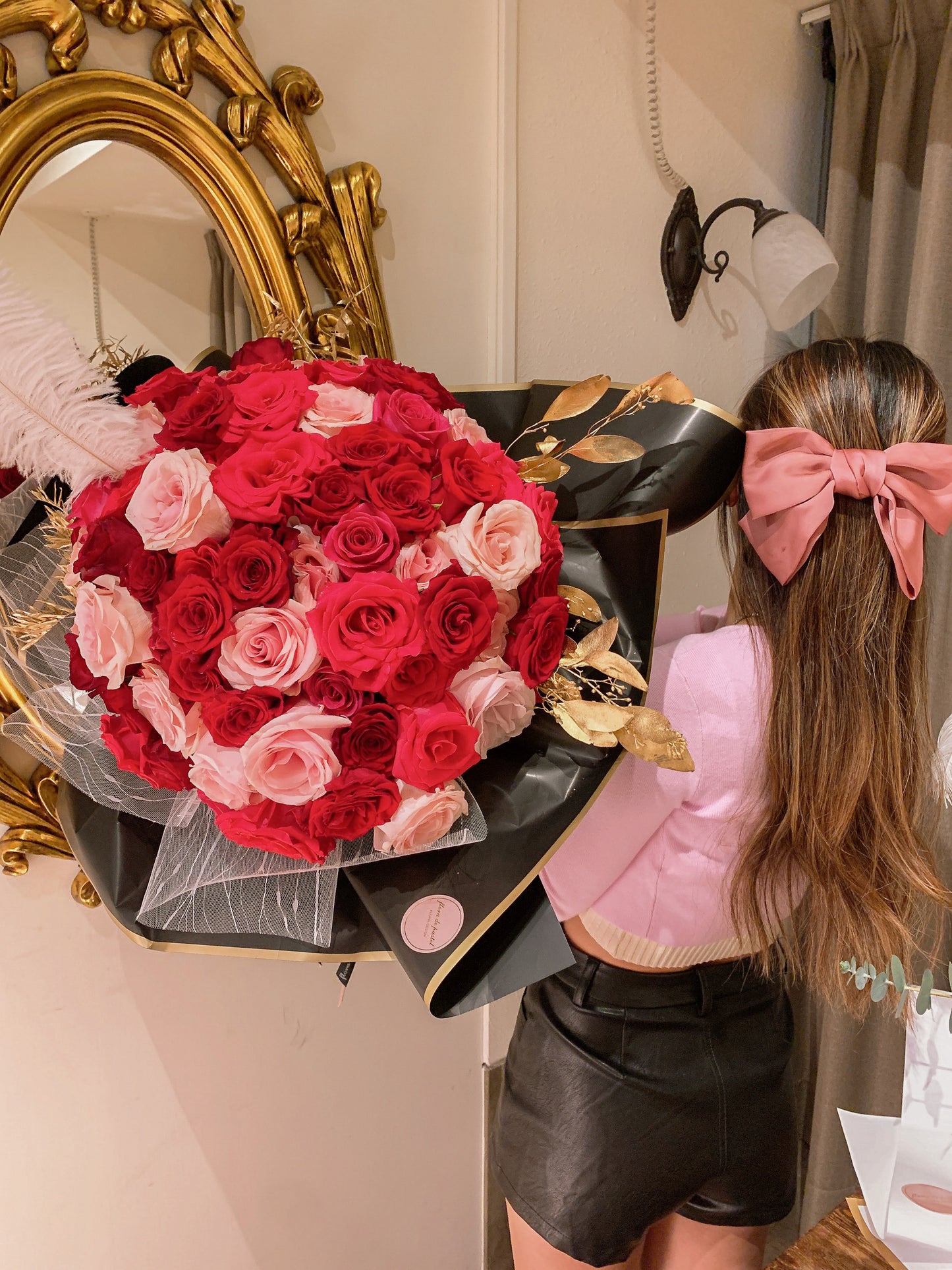 Sara’s bow｜法式浪漫蝴蝶結髮夾（乾燥玫瑰色）